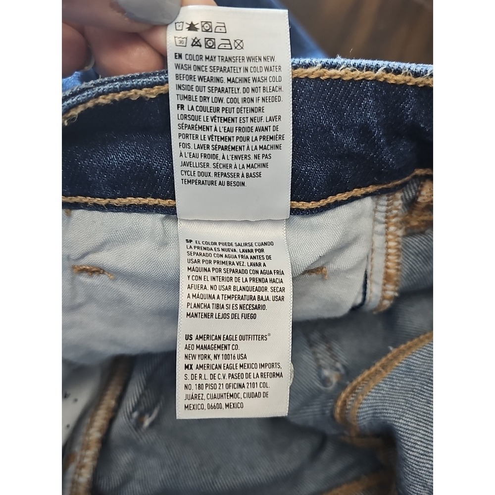 American Eagle Jeans Women's Size 00 Mom Jean Stretch Denim - Picture 8 of 14